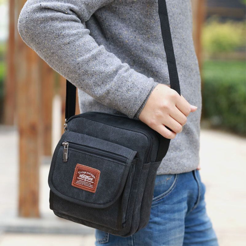 Bolso Bandolera De Lona Para Hombre Bolso Bandolera Bolso De Viaje Para Exteriores