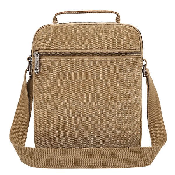 Bolso Bandolera De Lona Para Hombre Bolso Bandolera De Viaje Pequeño Para Ipad De 9.7 Pulgadas