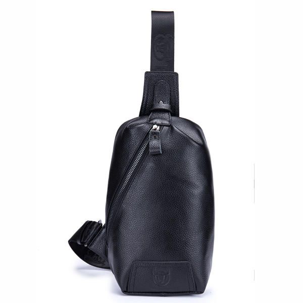 Bolso Bandolera Marrón De Cuero Genuino Para Hombre Bolso Bandolera Informal Para Ipad