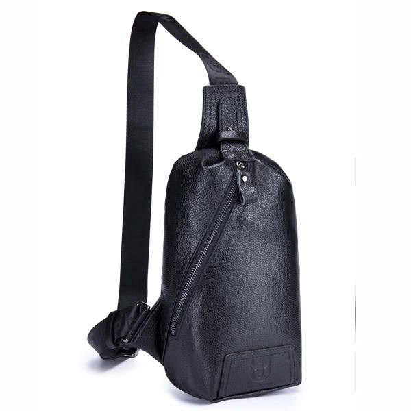 Bolso Bandolera Marrón De Cuero Genuino Para Hombre Bolso Bandolera Informal Para Ipad