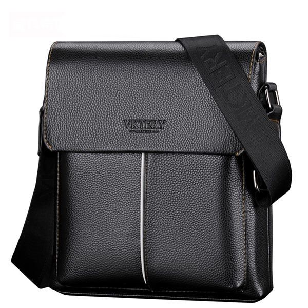 Bolso Bandolera Minimalista De Cuero Pu Para Hombres Bolso Bandolera De Negocios De Ocio Maletín