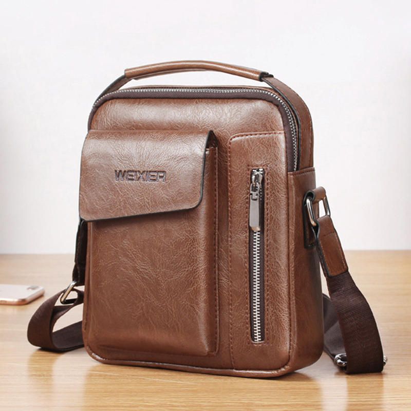 Bolso Bandolera Multifuncional Vintage Para Hombre Bolso Diario Al Aire Libre