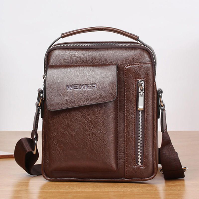 Bolso Bandolera Multifuncional Vintage Para Hombre Bolso Diario Al Aire Libre