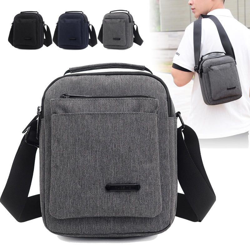 Bolso Bandolera De Nailon Informal Impermeable Para Hombre Para Oficina Al Aire Libre