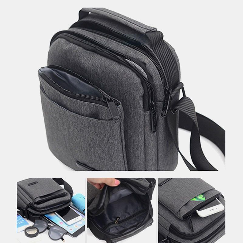 Bolso Bandolera De Nailon Informal Impermeable Para Hombre Para Oficina Al Aire Libre