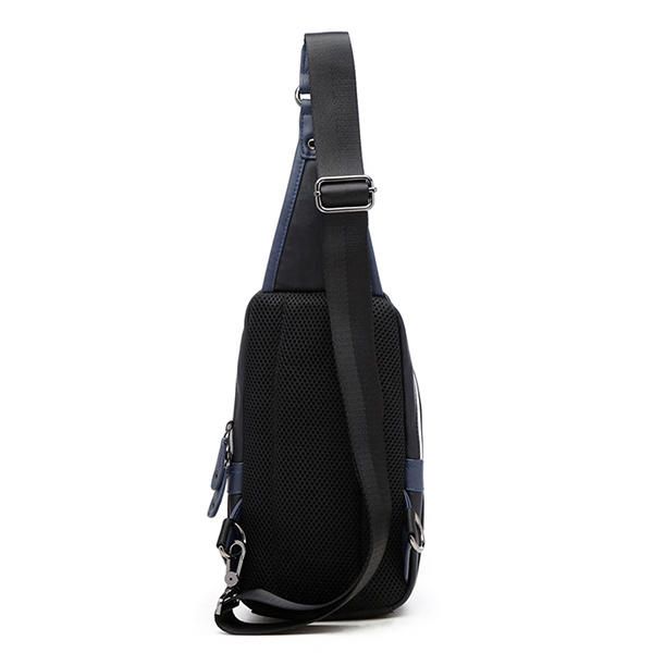 Bolso Bandolera De Negocios Informal De Cuero Pu Para Hombre Bolso De Pecho Bandolera Deportiva Al Aire Libre Bolso De Fin De Semana