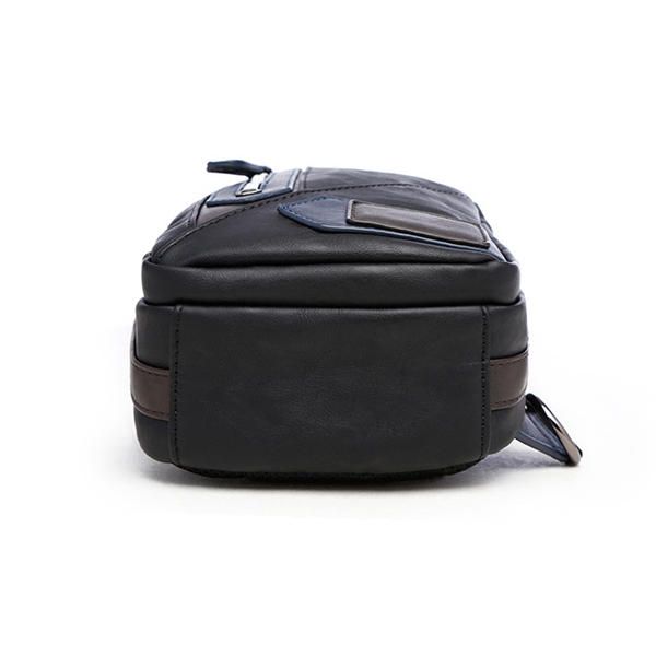 Bolso Bandolera De Negocios Informal De Cuero Pu Para Hombre Bolso De Pecho Bandolera Deportiva Al Aire Libre Bolso De Fin De Semana