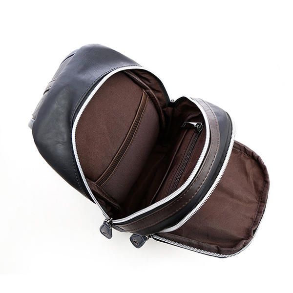 Bolso Bandolera De Negocios Informal De Cuero Pu Para Hombre Bolso De Pecho Bandolera Deportiva Al Aire Libre Bolso De Fin De Semana