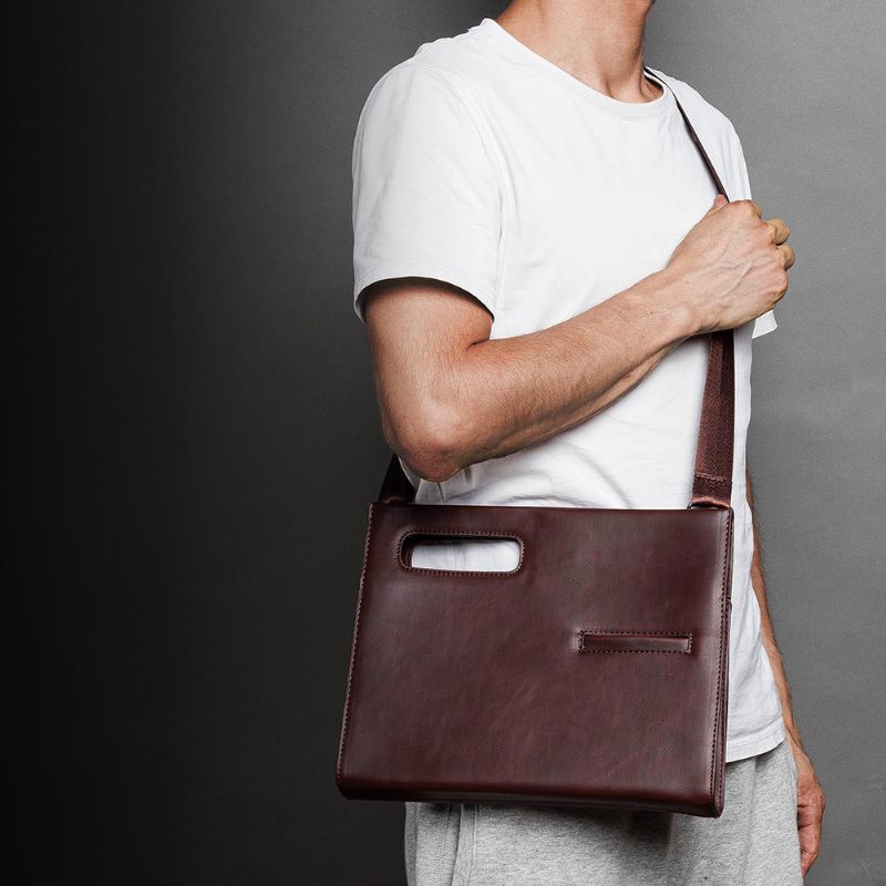 Bolso Bandolera De Negocios Minimalista De Gran Capacidad De Ocio Para Hombres