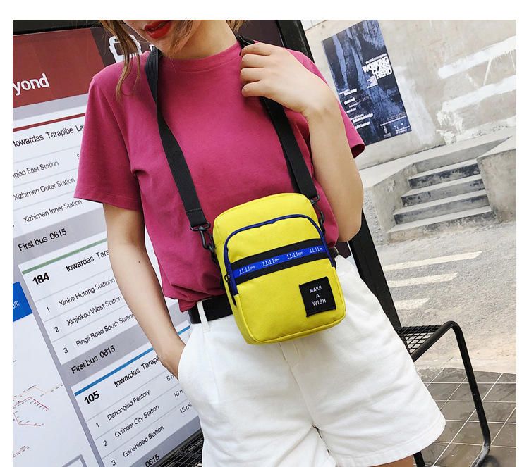 Bolso Bandolera Para Hombres Y Mujeres Bolsos Con Cremallera De Bloque De Color A Prueba De Agua Para Viajes