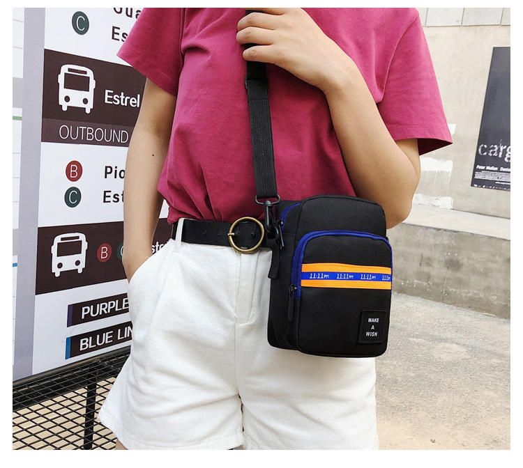 Bolso Bandolera Para Hombres Y Mujeres Bolsos Con Cremallera De Bloque De Color A Prueba De Agua Para Viajes