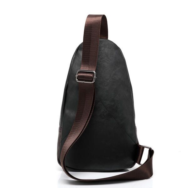 Bolso Bandolera De Pu Para Hombre Capacidad Para Ocio Bandolera Bandolera