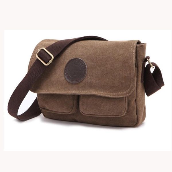 Bolso Bandolera Retro Para Hombre Bolso Bandolera De Lona Messenger