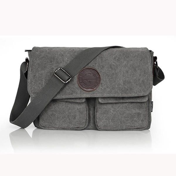 Bolso Bandolera Retro Para Hombre Bolso Bandolera De Lona Messenger