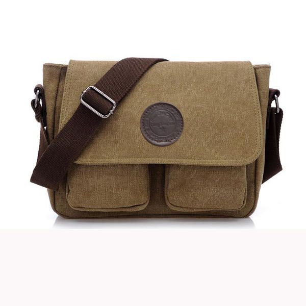 Bolso Bandolera Retro Para Hombre Bolso Bandolera De Lona Messenger