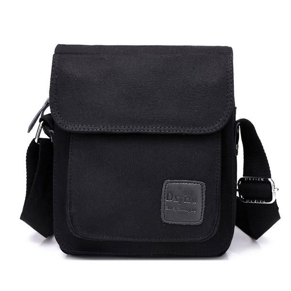 Bolso Bandolera Vertical De Lona Para Hombre Bandolera Informal Para Exteriores