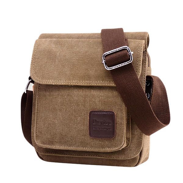 Bolso Bandolera Vertical De Lona Para Hombre Bandolera Informal Para Exteriores