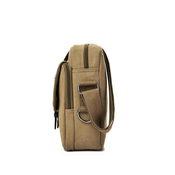 Bolso Bandolera Vintage Multifuncional De Lona Para Hombre Bolso Bandolera Paquete De Viaje De Negocios Informal