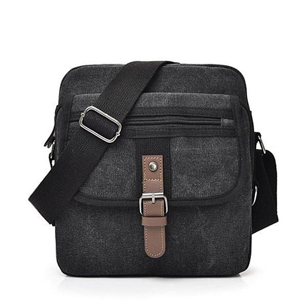 Bolso Bandolera Vintage Multifuncional De Lona Para Hombre Bolso Bandolera Paquete De Viaje De Negocios Informal