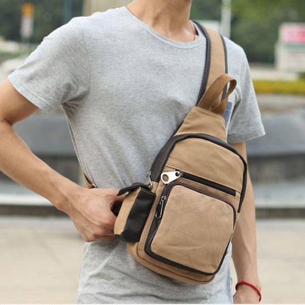 Bolso De Cintura De Viaje De Lona Para Hombre Bolso Bandolera De Deporte Al Aire Libre