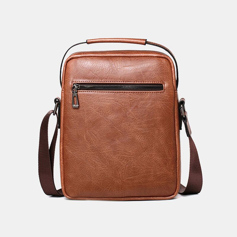 Bolso De Hombro Clásico De Piel Sintética Para Hombre Bolso De Hombreajero Bolso Pequeño