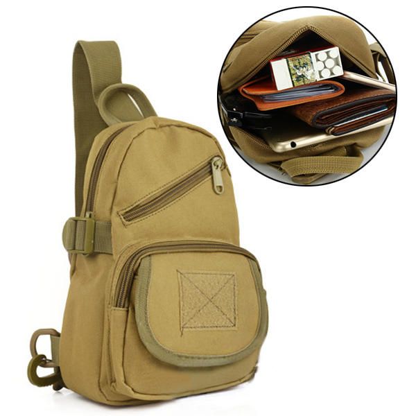 Bolso De Hombro Táctico Para Hombre Mochila Sling Chest Bag Assault Pack Messenger Bag