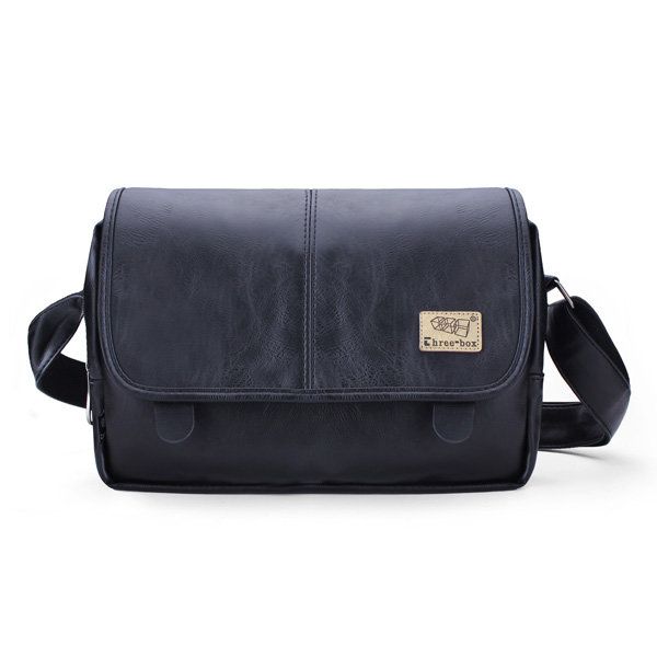 Bolso De Hombro De Viaje De Hombreajero De Cuero Artificial Suave De Moda Para Hombre