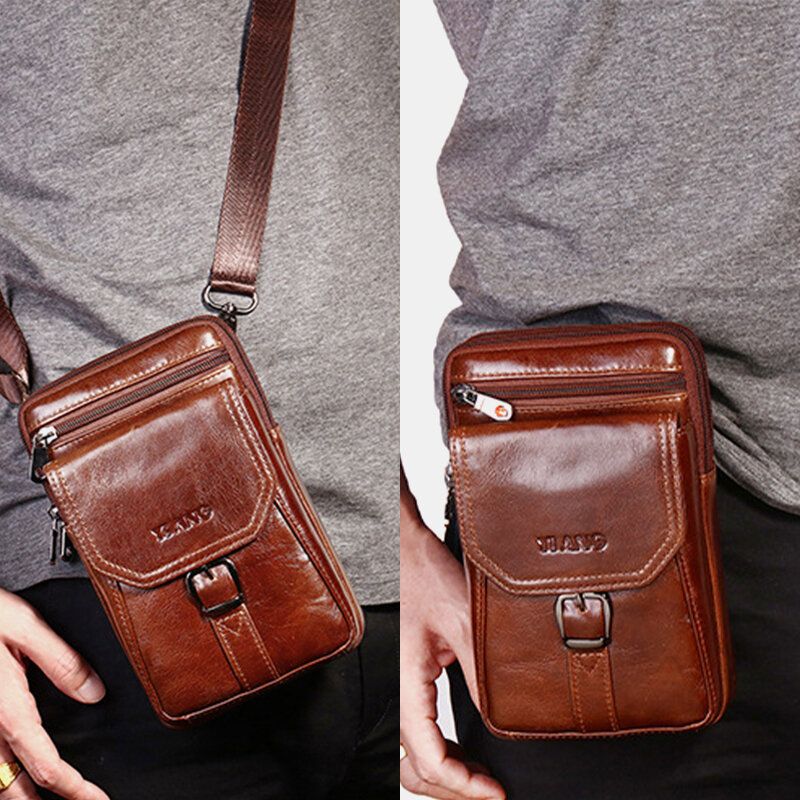 Bolso De Hombro Vintage Para Hombre Bolso Bandolera Bolso De Cintura Bolso Para Teléfono