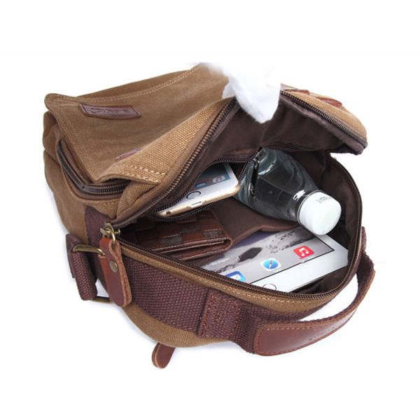 Bolso De Lona Para Hombre Bolso De Ipad Bolso Bandolera Al Aire Libre