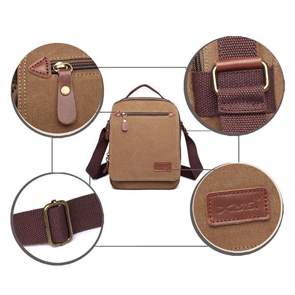 Bolso De Lona Para Hombre Bolso De Ipad Bolso Bandolera Al Aire Libre