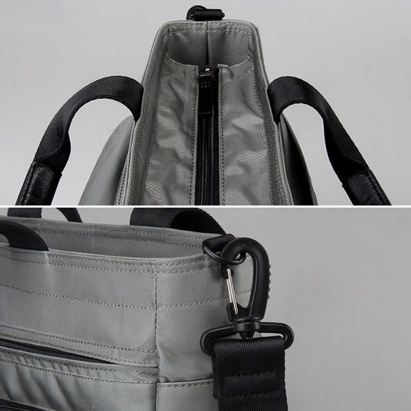 Bolso Multibolsillos De Nailon Para Hombre Para Bandolera De Negocios De Computadora De 14 Pulgadas