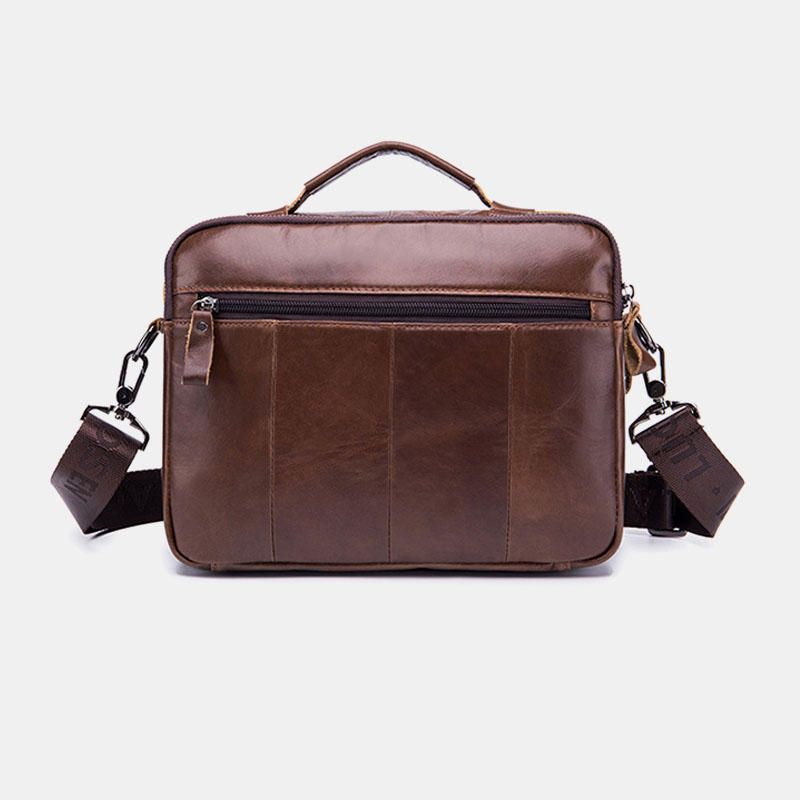 Bolso De Negocios Vintage De Cuero Genuino Para Hombre Bolso Bandolera Para El Trabajo