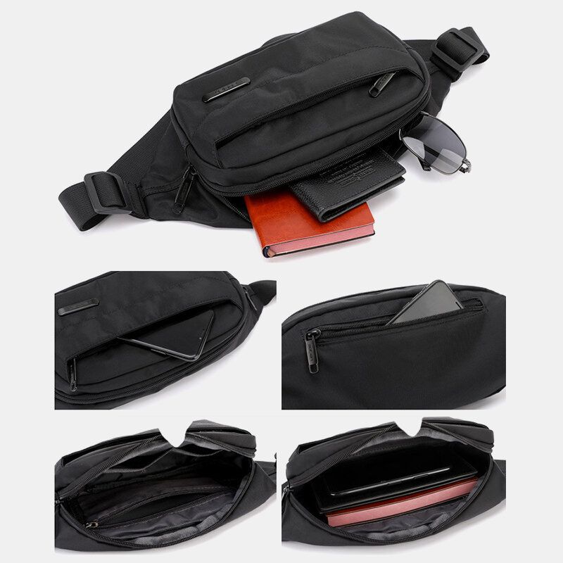 Bolso De Pecho Informal Ligero Bolso De Cintura Bolso De Hombro Para Bolso De Viaje Al Aire Libre Para Hombres