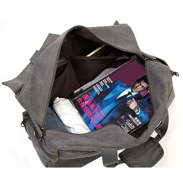 Bolso De Viaje De Lona De Gran Capacidad Bolso Bandolera Deportivo Bolso Bandolera Para Hombres