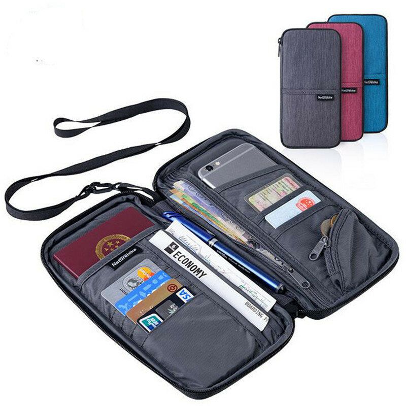 Estuche Multifunción Para Pasaporte Estuche Para Billetera De Viaje Estuche Para Tarjetas Bolsillo Con Cremallera Bolso Bandolera