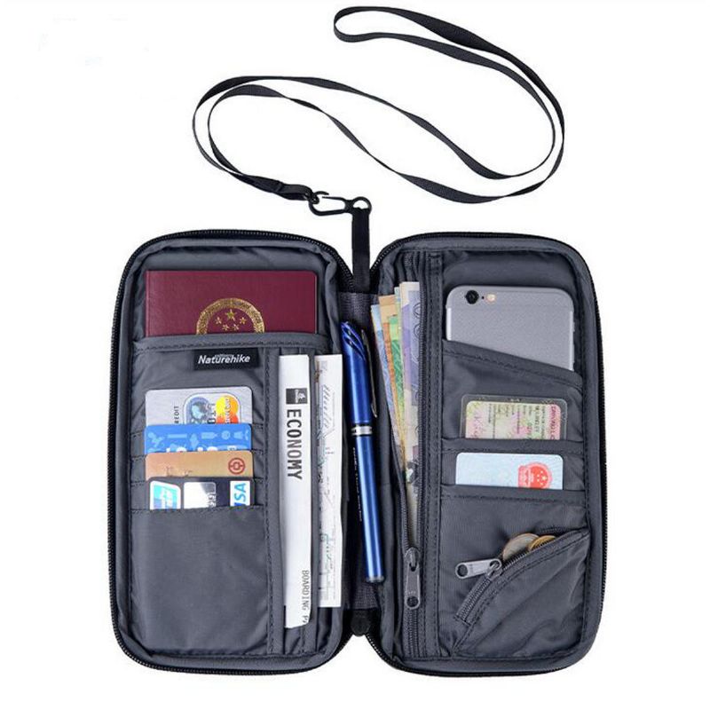 Estuche Multifunción Para Pasaporte Estuche Para Billetera De Viaje Estuche Para Tarjetas Bolsillo Con Cremallera Bolso Bandolera