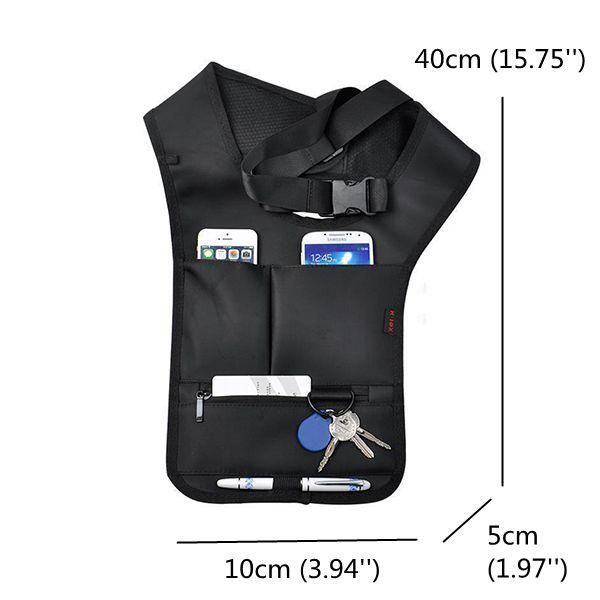 Hidden Oxter Invisible Crossboby Bag Bolsa De Almacenamiento Multifuncional A Prueba De Robos