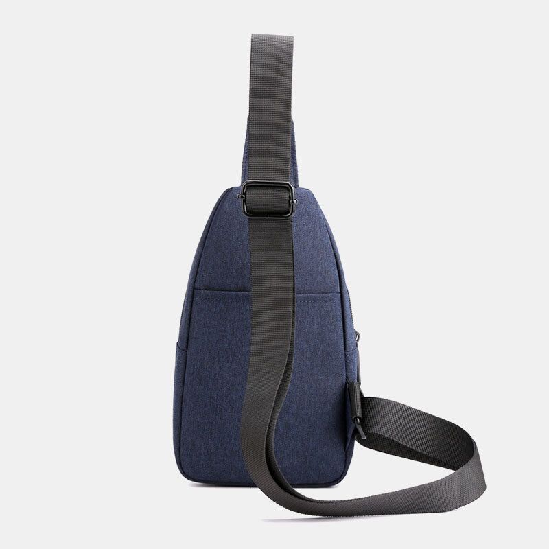 Hombres Agujero Para Auriculares Gran Capacidad Multi-bolsillo Impermeable Bolso Bandolera Sling Bag