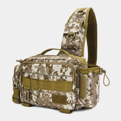 Hombres Camo De Gran Capacidad Al Aire Libre Fish Gear Bag Impermeable Crossbody Bag Riñonera