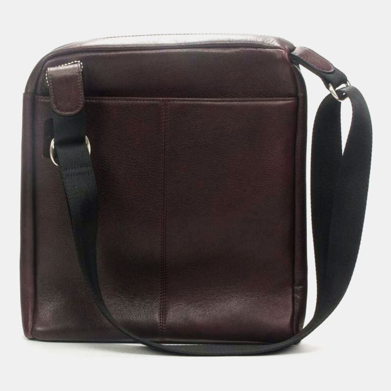 Hombres De Cuero De Pu De Gran Capacidad Multifunción Vintage 6.3 Pulgadas Bolsa De Teléfono Bolsos Bandolera Bolso De Hombro