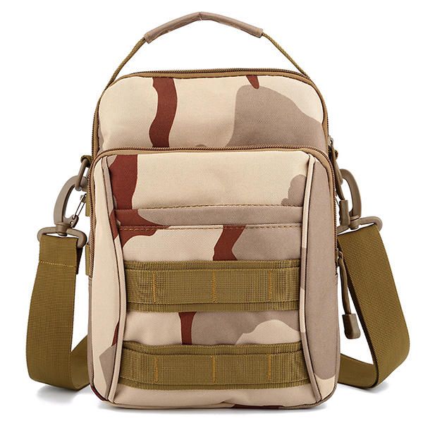 Hombres Deportes Al Aire Libre Viajes Camuflaje Color Tactical Hombro Crossbody Bag