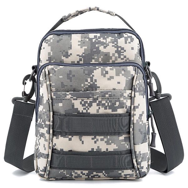 Hombres Deportes Al Aire Libre Viajes Camuflaje Color Tactical Hombro Crossbody Bag