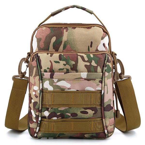 Hombres Deportes Al Aire Libre Viajes Camuflaje Color Tactical Hombro Crossbody Bag