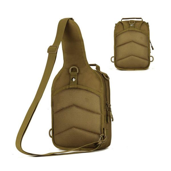 Hombres Ejército Militar Nylon Deportes Al Aire Libre Correr Senderismo Ciclismo Viajes Tableta De 10 Pulgadas Bolsa De Pecho Para Ipad