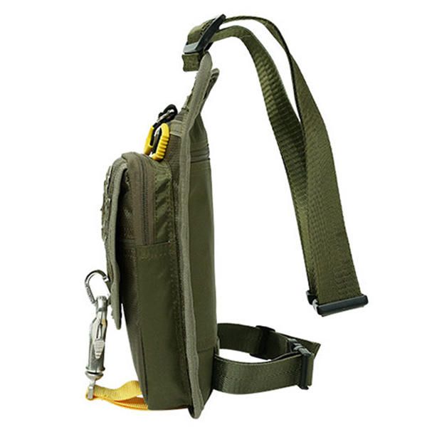 Hombres Impermeable Deporte Riding Escalada Crossbody Bolsa De Pierna En El Pecho