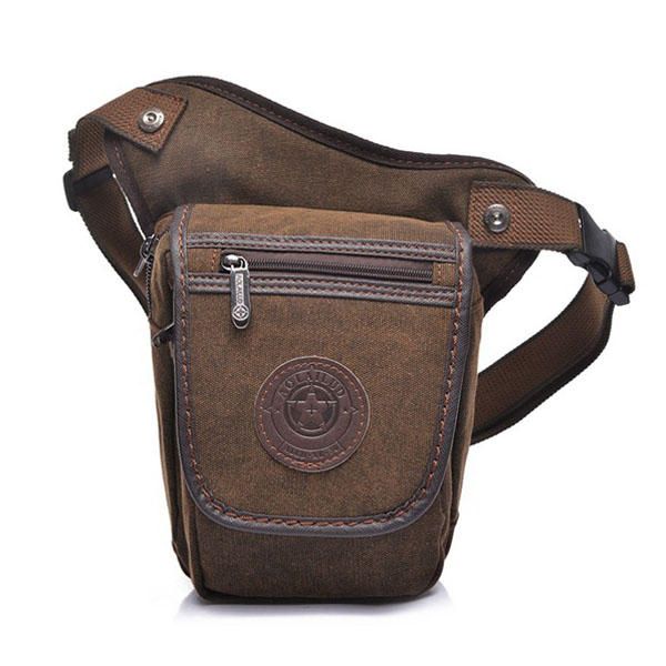 Hombres Lona Impermeable Casual Cross Body Bag Retro Riñonera