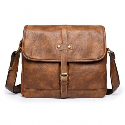 Hombres Minimalista Retro Casual Messenger Shoulder Crossbody Bag