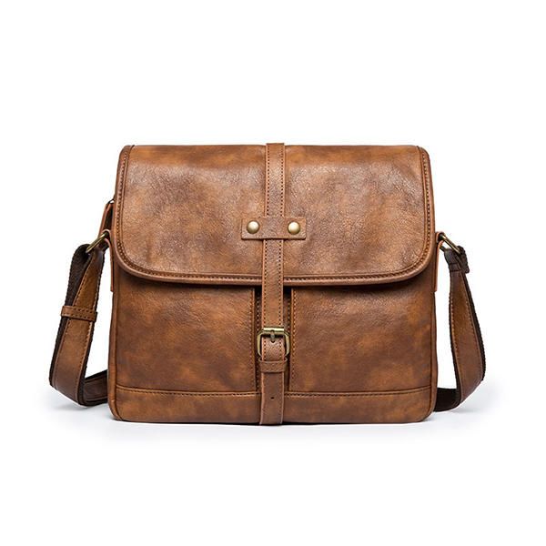 Hombres Minimalista Retro Casual Messenger Shoulder Crossbody Bag