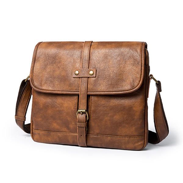 Hombres Minimalista Retro Casual Messenger Shoulder Crossbody Bag