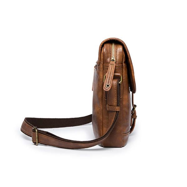 Hombres Minimalista Retro Casual Messenger Shoulder Crossbody Bag